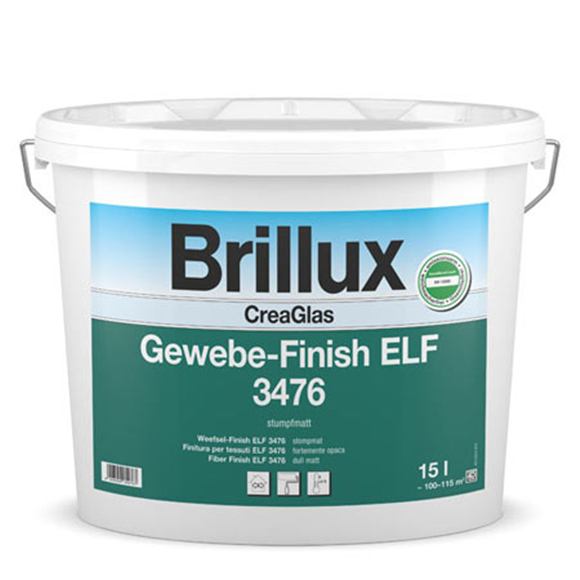 Brillux 3499 Crea Glas Gewebe-Finish 3476 Matný, 3499 saténový