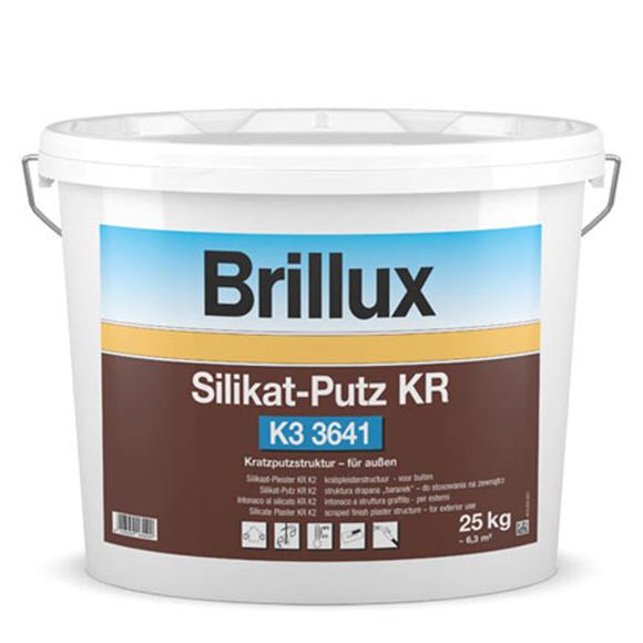 Brillux 3641 Silikat Putz KR K3, škrabaná