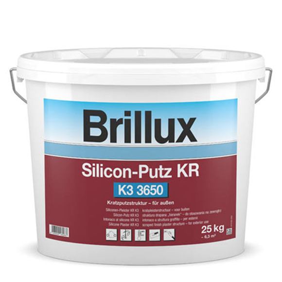 Brillux 3650 Silicon Putz KR K3, škrabaná