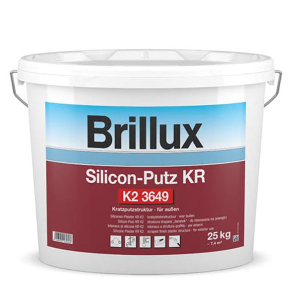 Brillux 3649 Silicon Putz KR K2, škrabaná